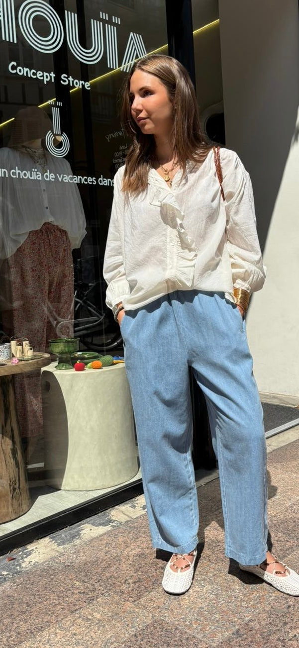 Pantalon « Ibiza » jean clair