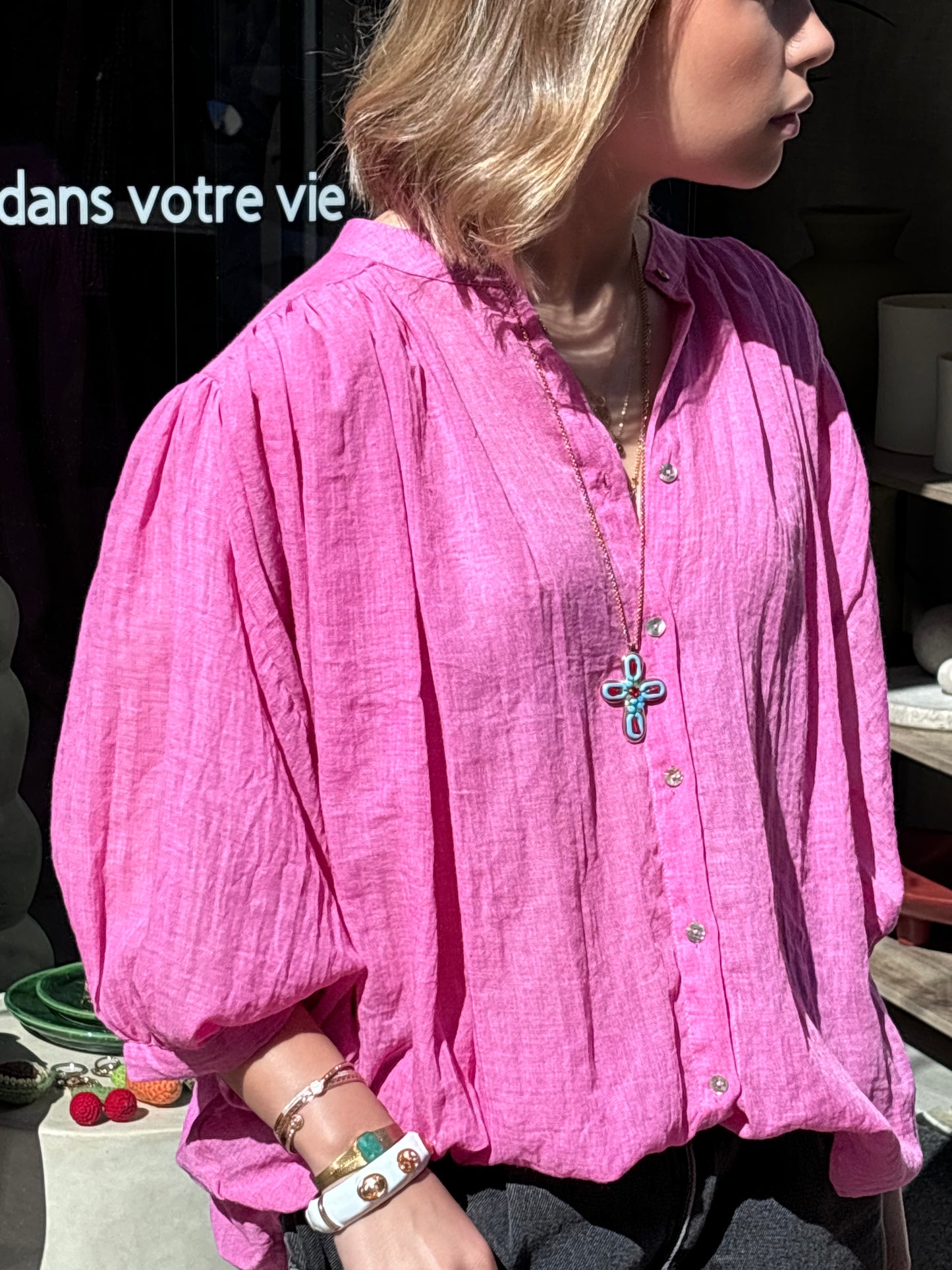 Blouse Ibiza « rose »