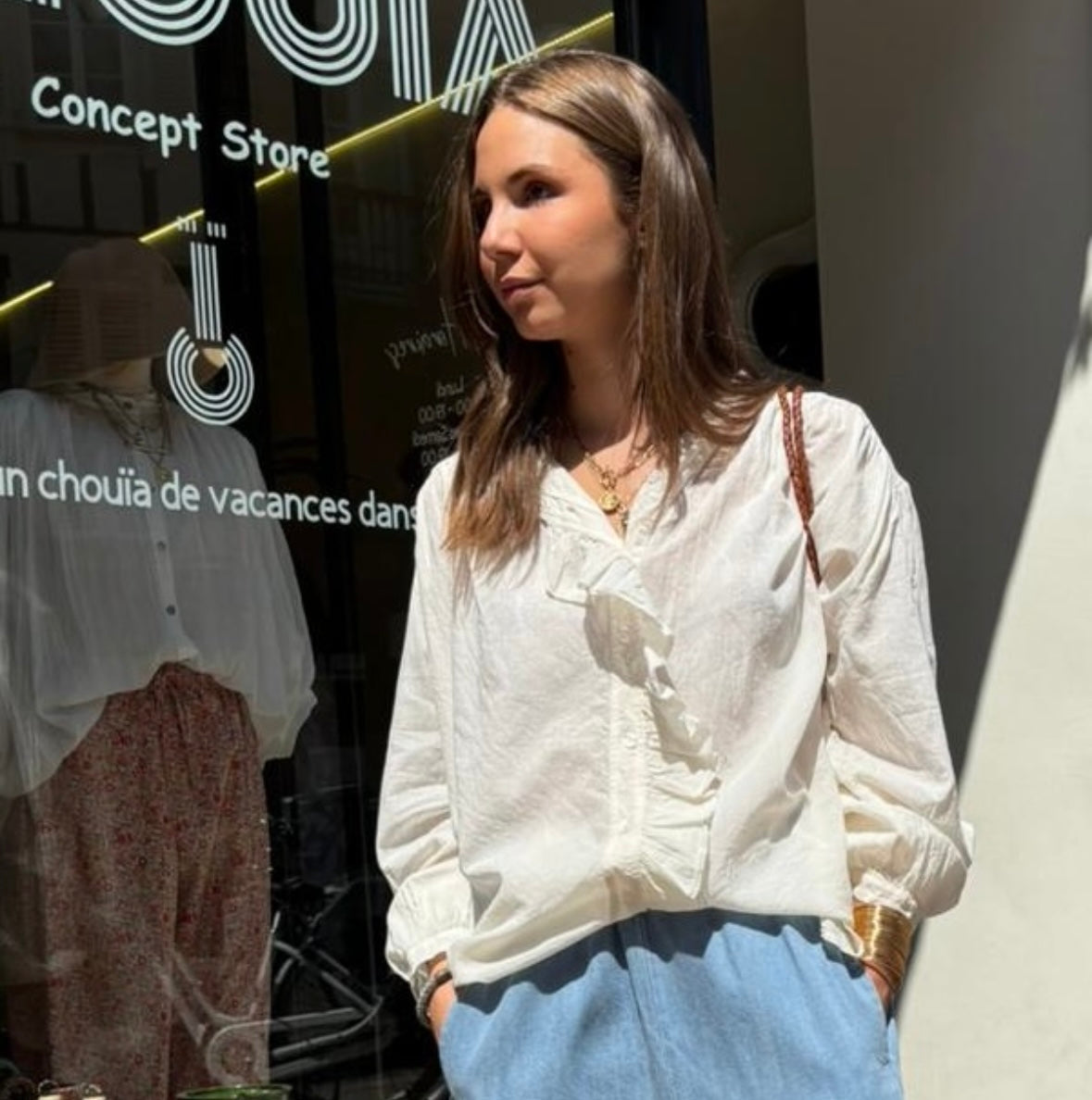 Chemise « marais » Beige