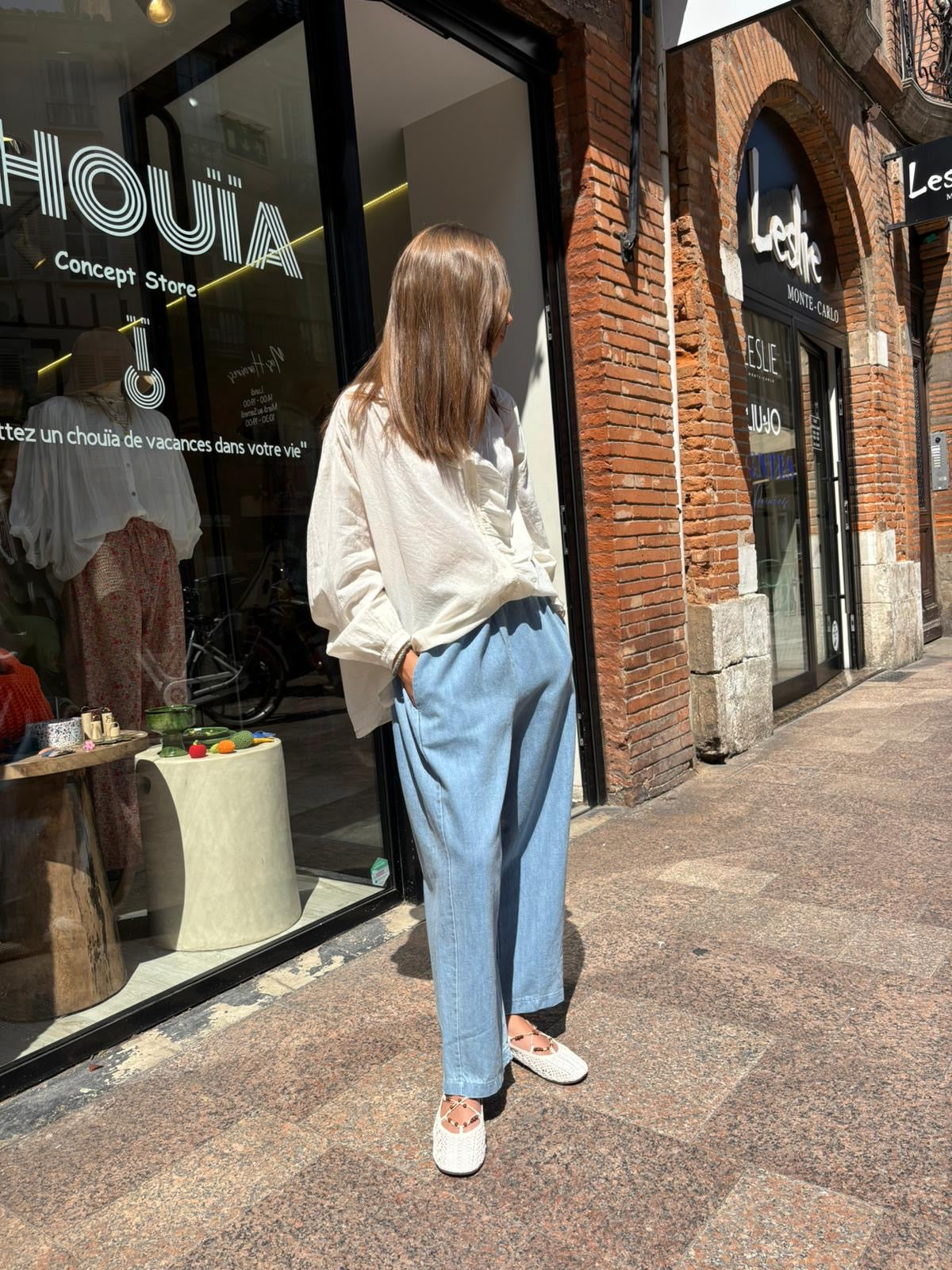 Pantalon « Ibiza » jean clair
