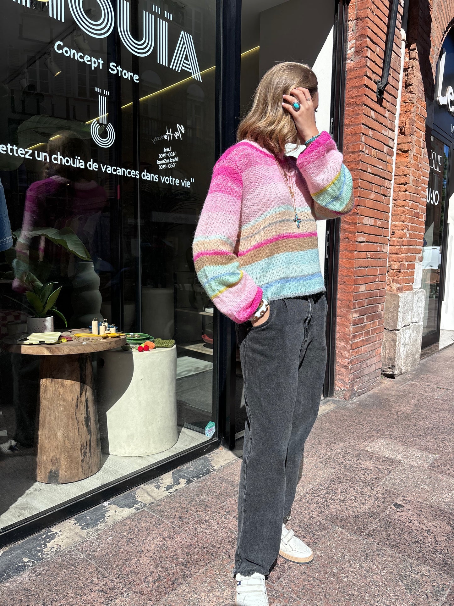 Pull d’été « arc en ciel »