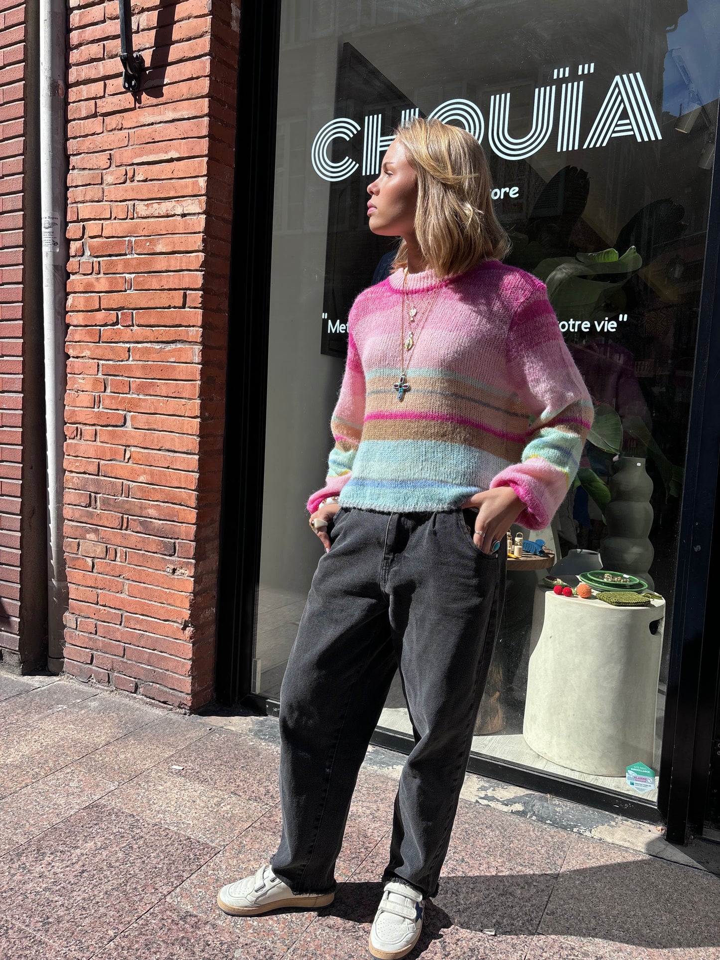 Pull d’été « arc en ciel »