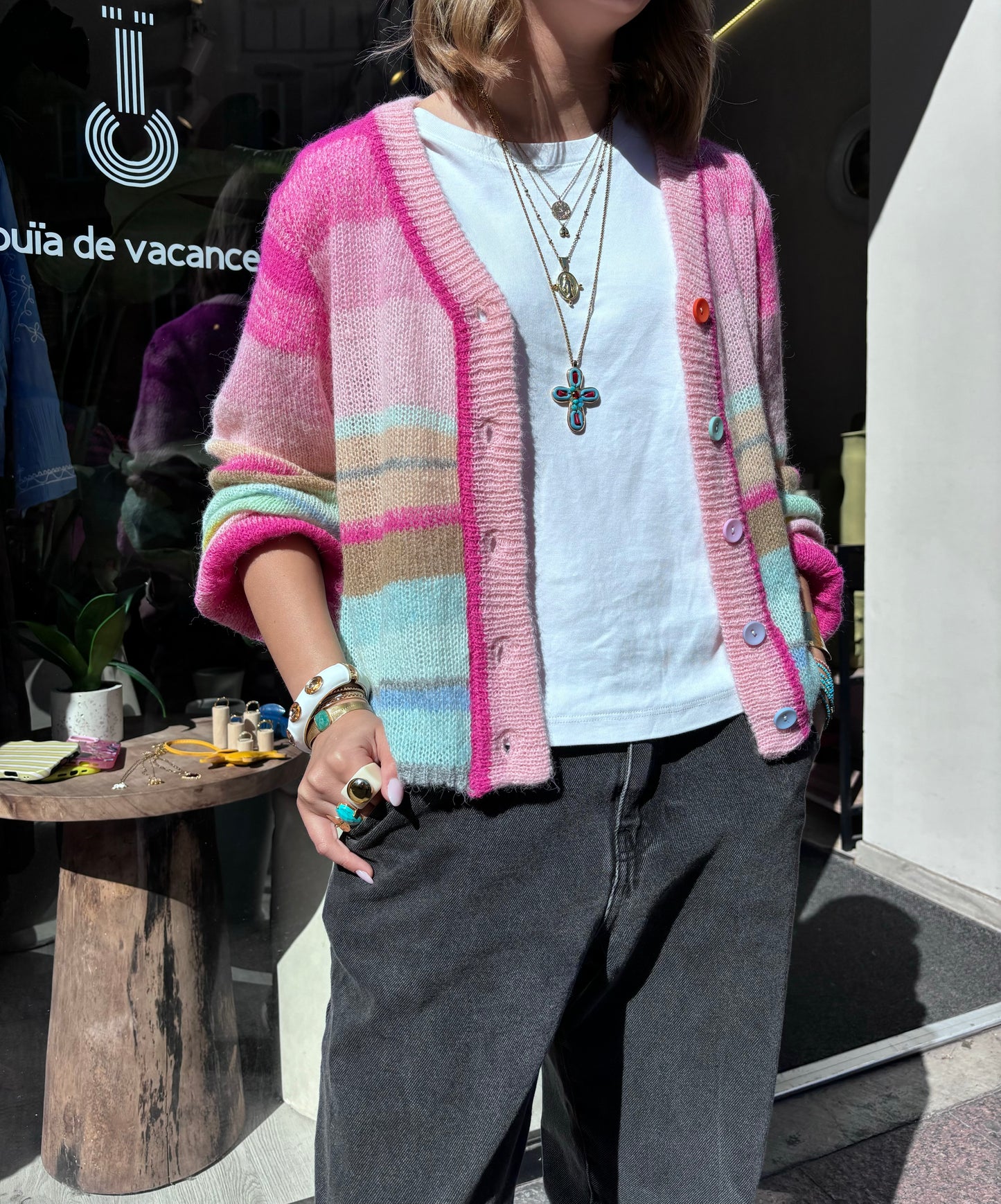 Gilet d’été « arc en ciel »