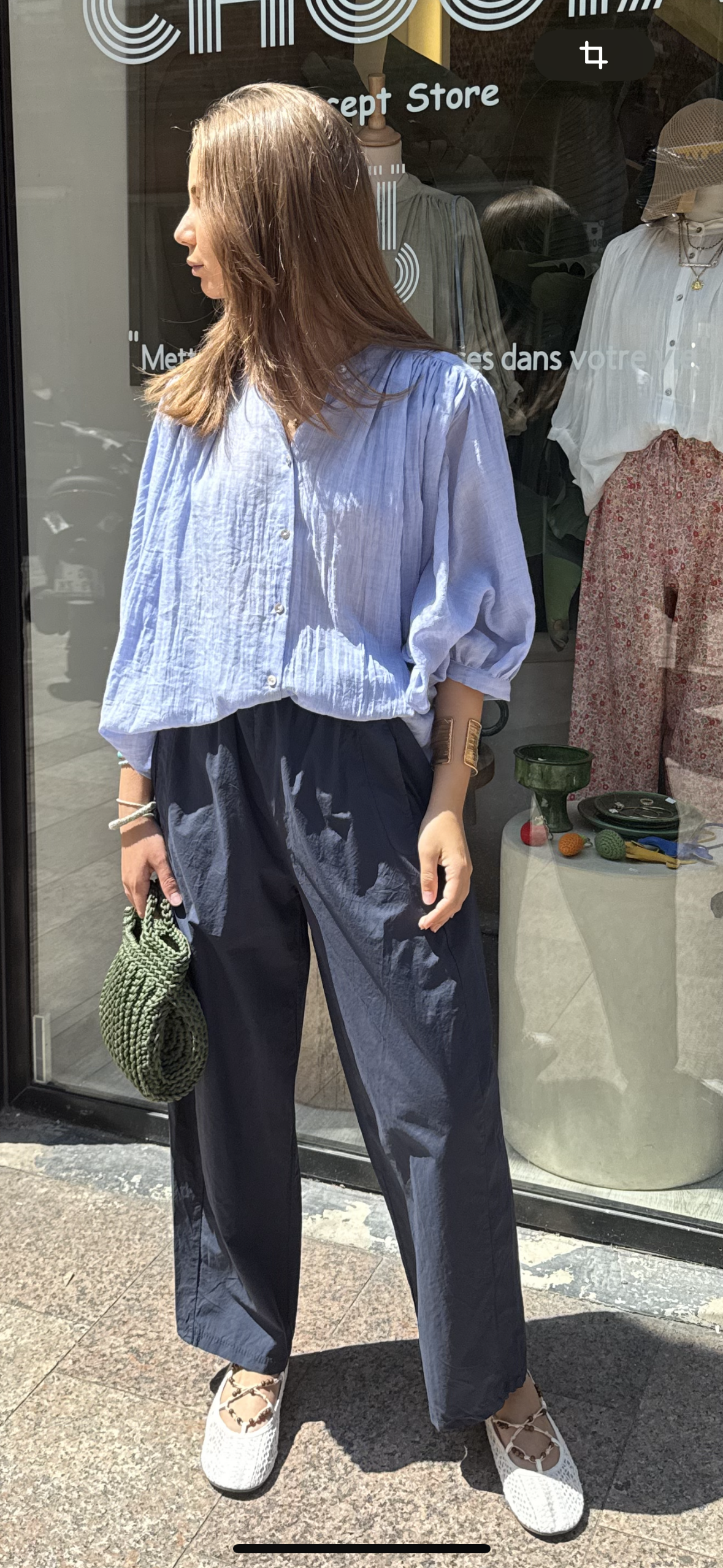 Chemise « Ibiza » bleu jean
