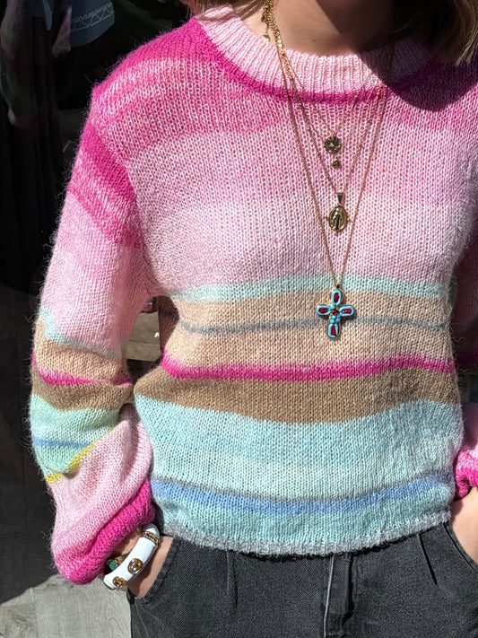 Pull d’été « arc en ciel »